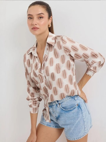 Bigdart - Blusa em castanho: frente