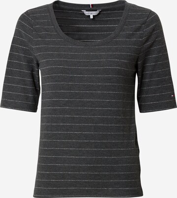 T-shirt TOMMY HILFIGER en gris : devant