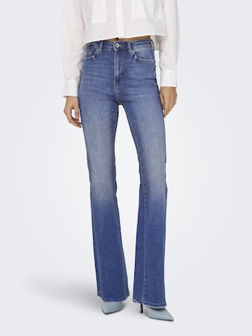 ONLY Flared Jeans in Blauw: voorkant