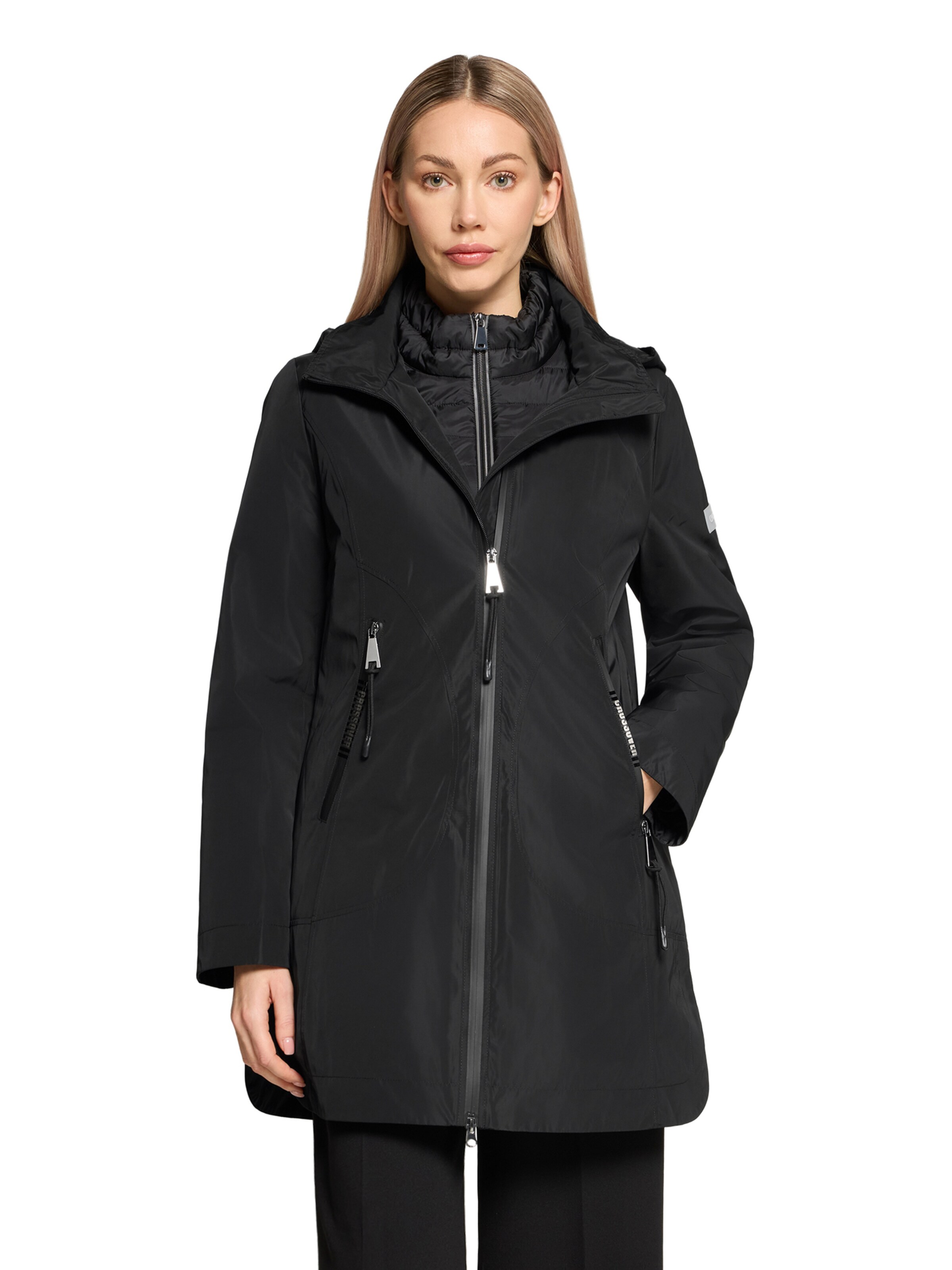 Betty Barclay 4 in 1 Jacke mit Funktion in Schwarz: Vorderseite