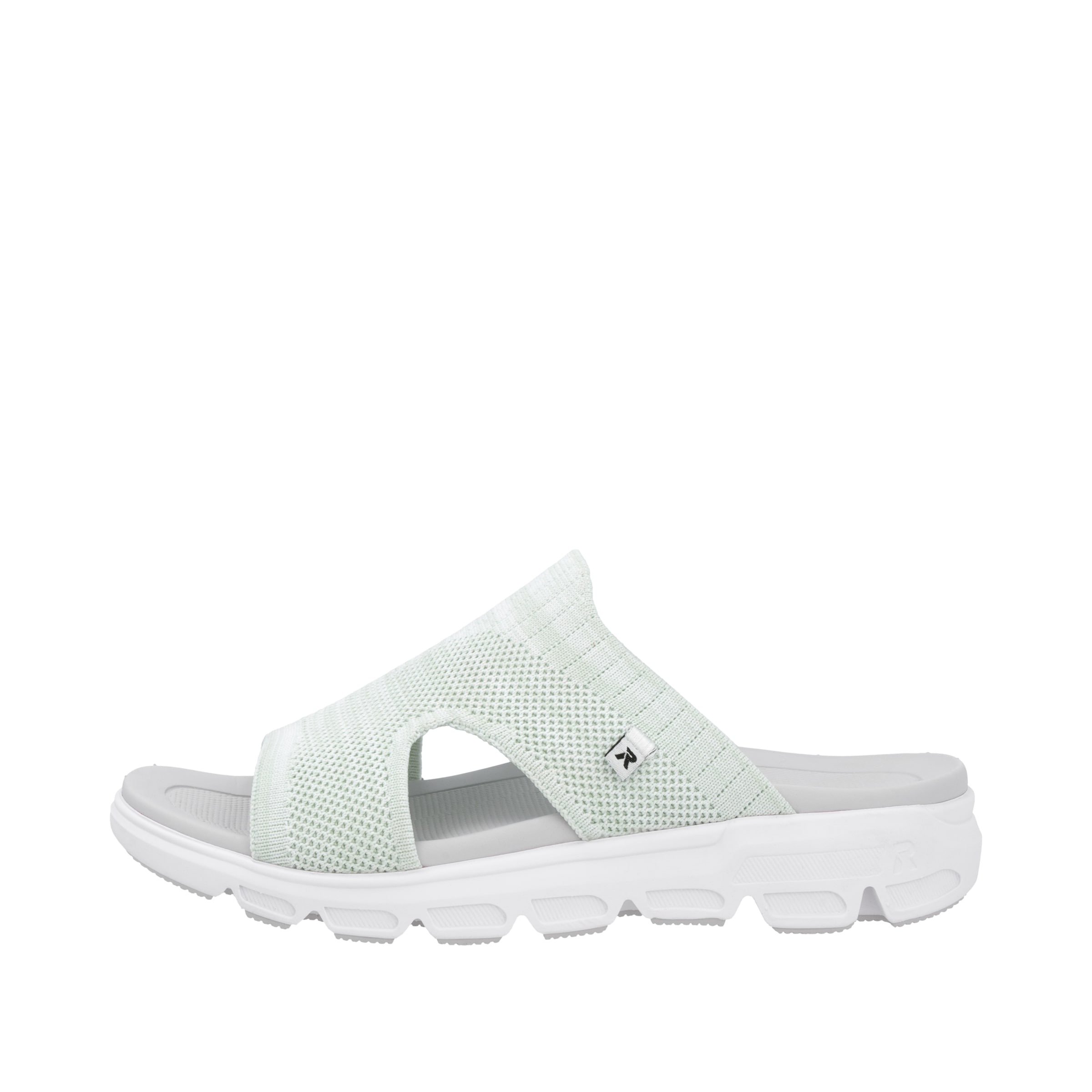 Rieker Sport Pantolette in Grün: Vorderseite