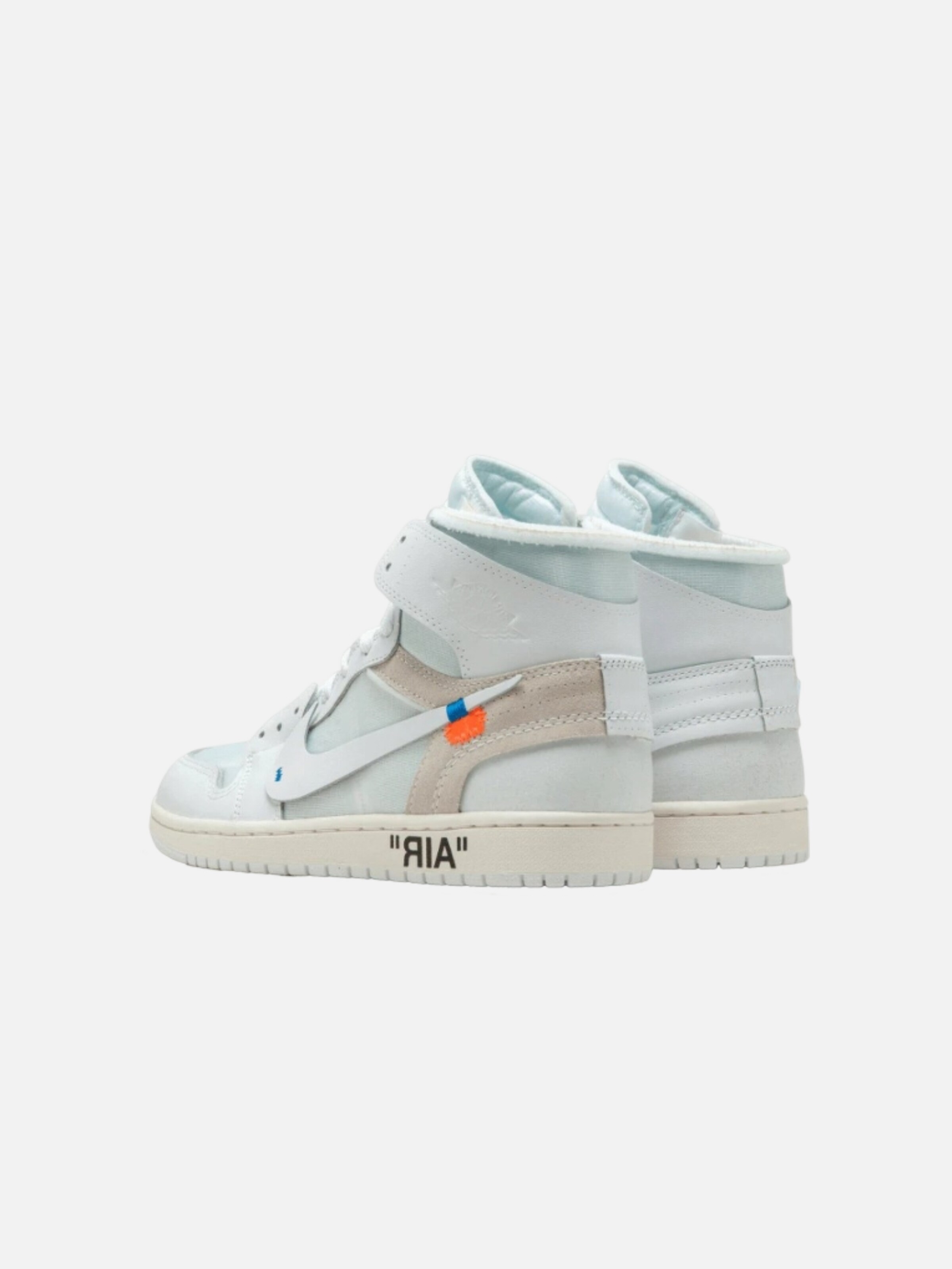 Sneaker alta 'Air Jordan 1 Retro  Virgil Abloh Archive Alaska' di Jordan in bianco