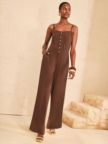 love & roses Jumpsuit in Brown