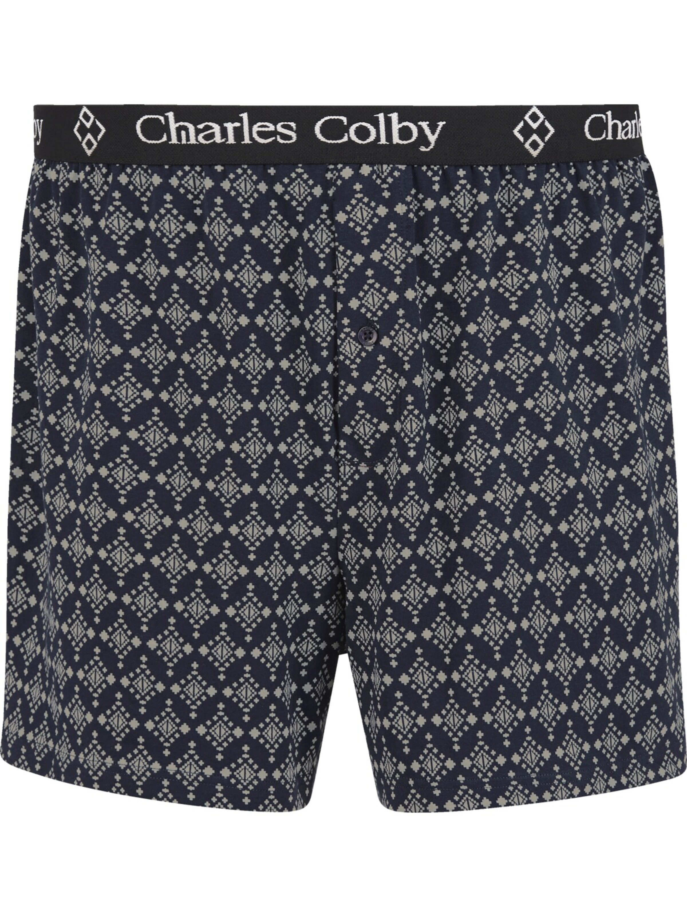 Charles Colby 2er Pack Boxershorts ' Lord Hopkinson ' in Blau