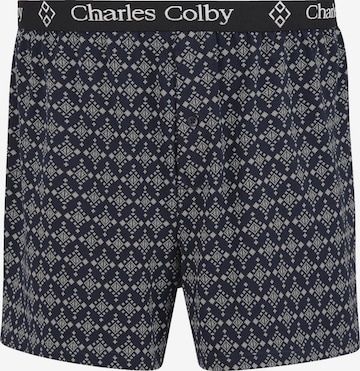 Charles Colby 2er Pack Boxershorts ' Lord Hopkinson ' in Blau