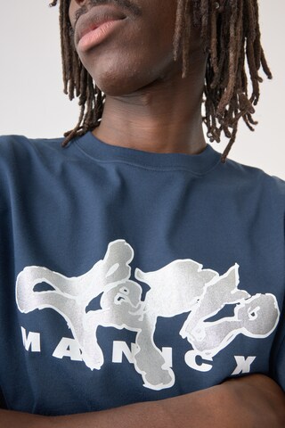 T-Shirt Cleptomanicx en bleu