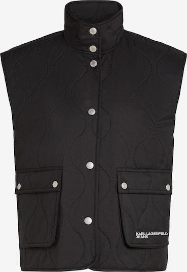 KARL LAGERFELD JEANS Prsluk u crna / bijela, Pregled proizvoda