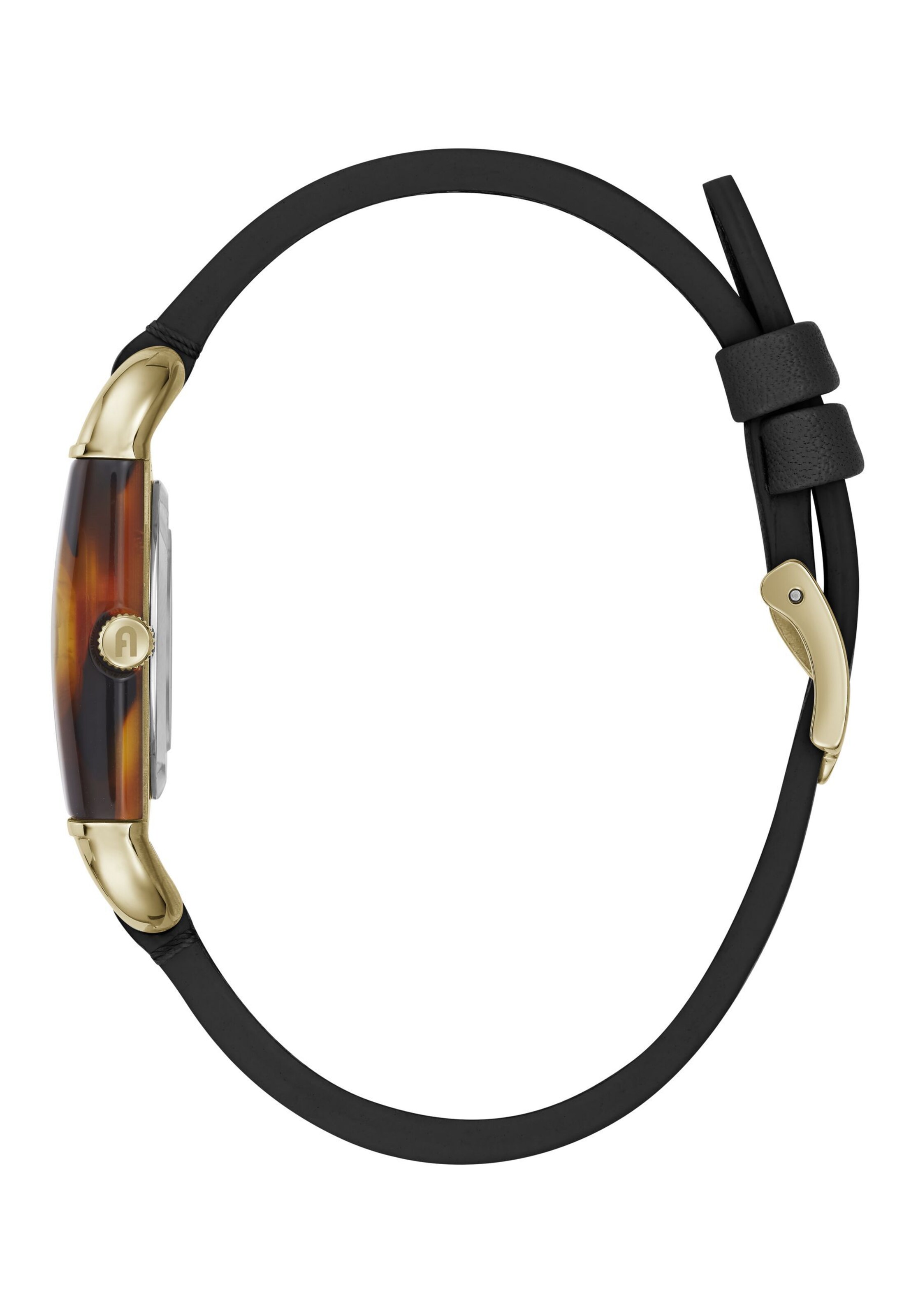 FURLA Armbanduhr 'Arco Square ' in Schwarz