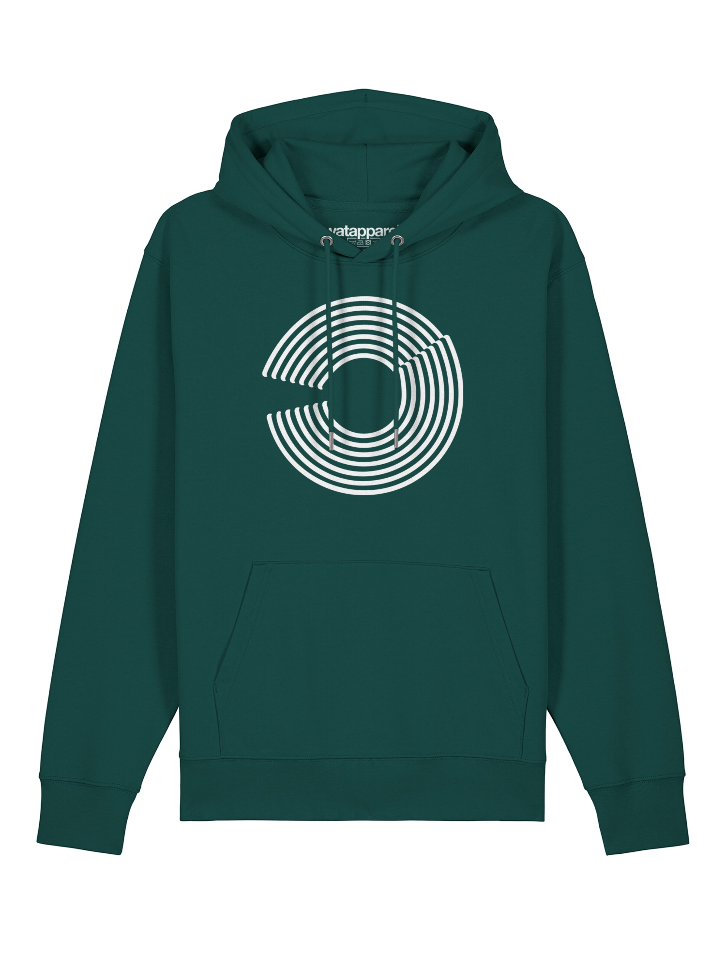 Sweat-shirt 'Abstract 01' Watapparel en vert : devant