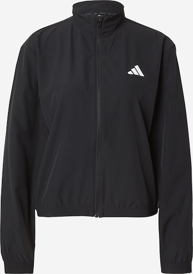 Džemperis treniruotėms 'Essentials' iš ADIDAS PERFORMANCE, spalva – juoda / balta, Prekių apžvalga