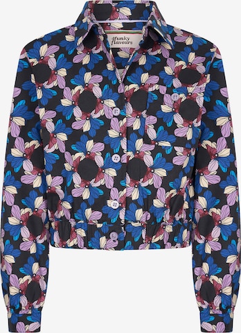 4funkyflavours Blouse 'Asap' in Blauw: voorkant