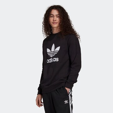 ADIDAS ORIGINALS Sweatshirt 'Adicolor Classics Trefoil' i sort: forside