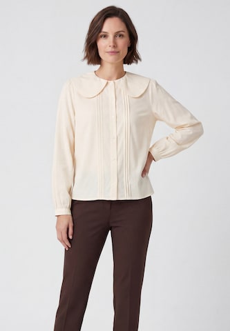 Chemisier Usha en beige : devant