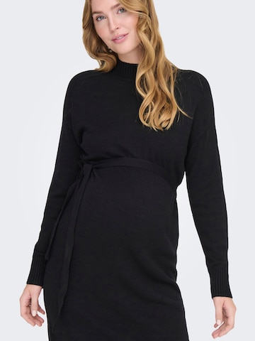 Only Maternity Gebreide jurk 'LEVA' in Zwart