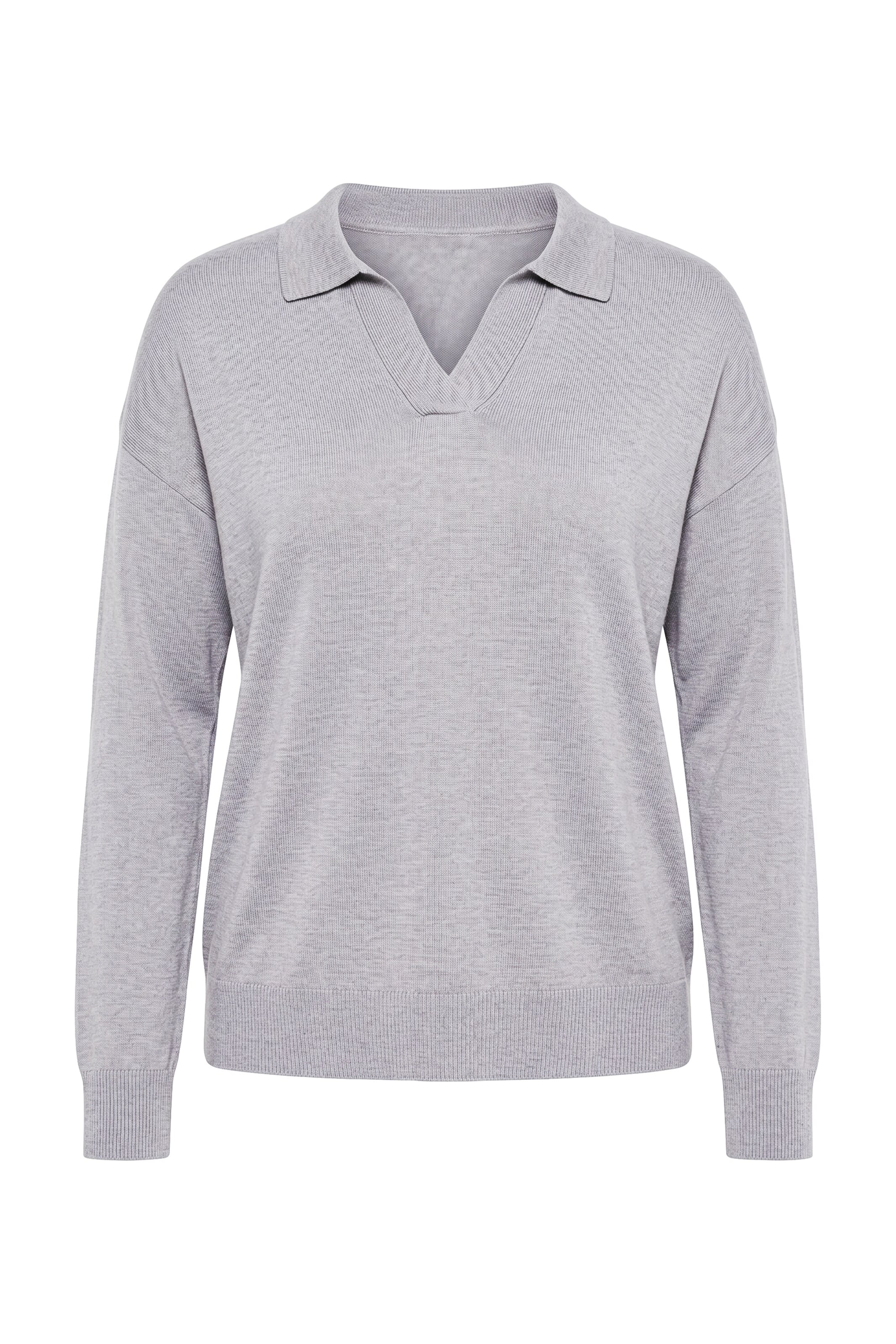 MIAMODA Sweater in Grey: front