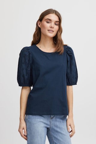 Fransa Shirt 'Mae' in Blue: front