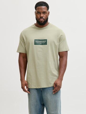 Jack & Jones Plus Shirt 'JORGREENE' in Groen: voorkant