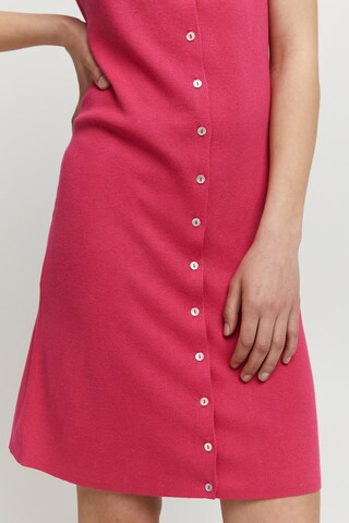 PULZ Jeans Gebreide jurk 'SARA' in Rood