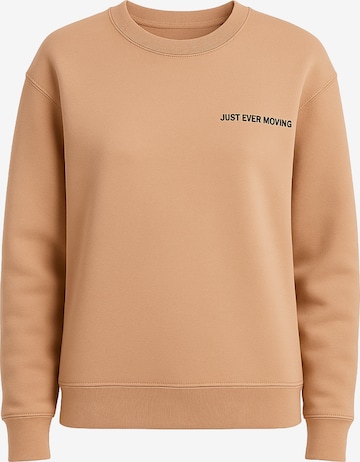 Justever Sweatshirt in Brown: front