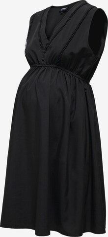 Only Maternity Dress in Black: front