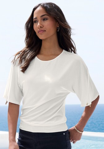 LASCANA T-Shirt in Beige