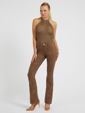 GUESS Flared Jeans in Braun