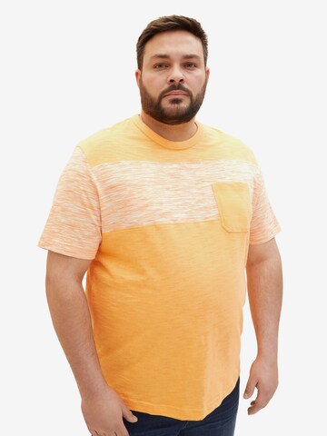 TOM TAILOR Men + T-Shirt in Orange: predná strana