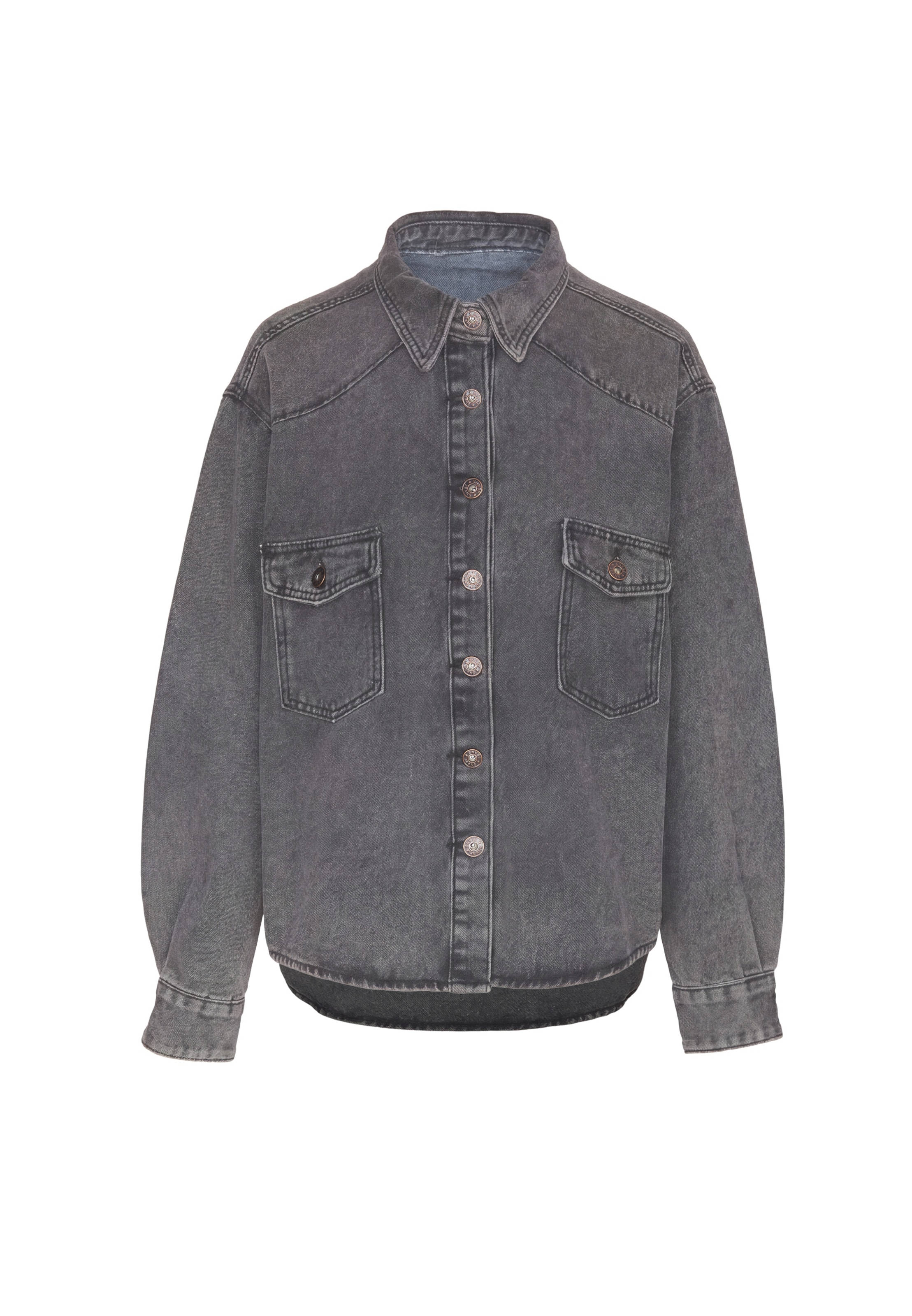 myMo ROCKS Bluse in Schwarz: Vorderseite