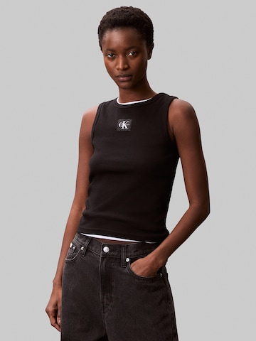 Calvin Klein Jeans Топ в Черный: спереди