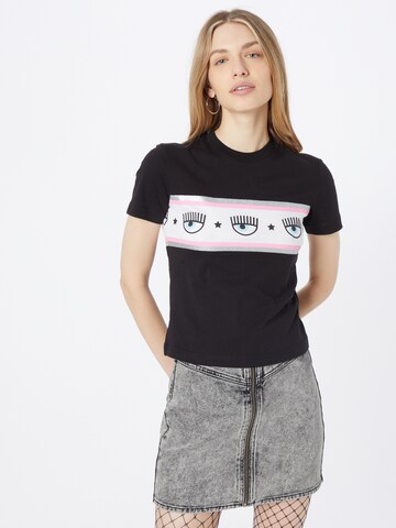 T-shirt Chiara Ferragni en noir : devant