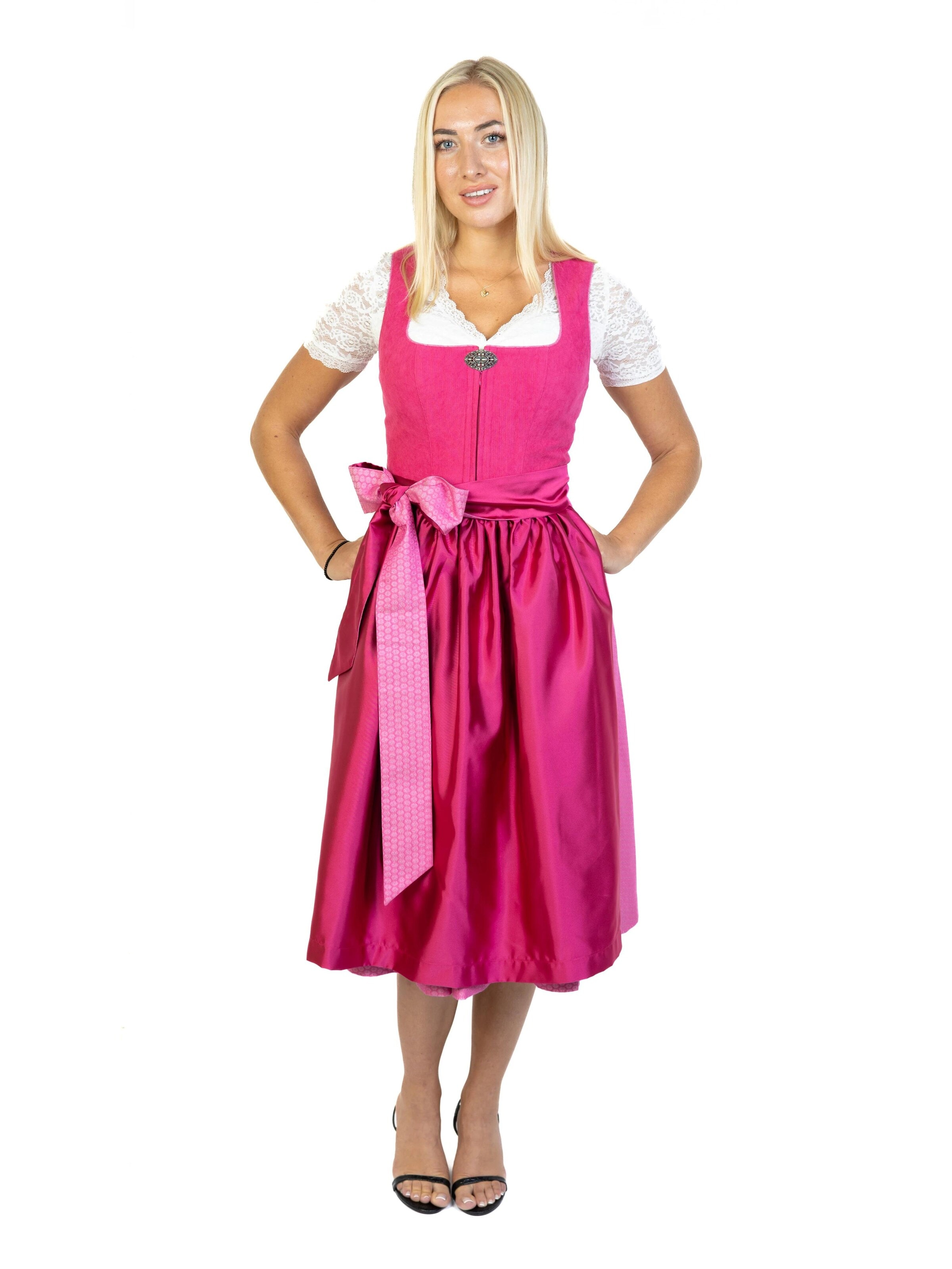 Trachtl Dirndl 'Trachtl Sissi  36 Fuchsia/Pink' in Pink: front