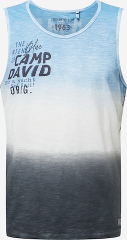 CAMP DAVID Shirt 'Dip-Dye' in Blauw: voorkant