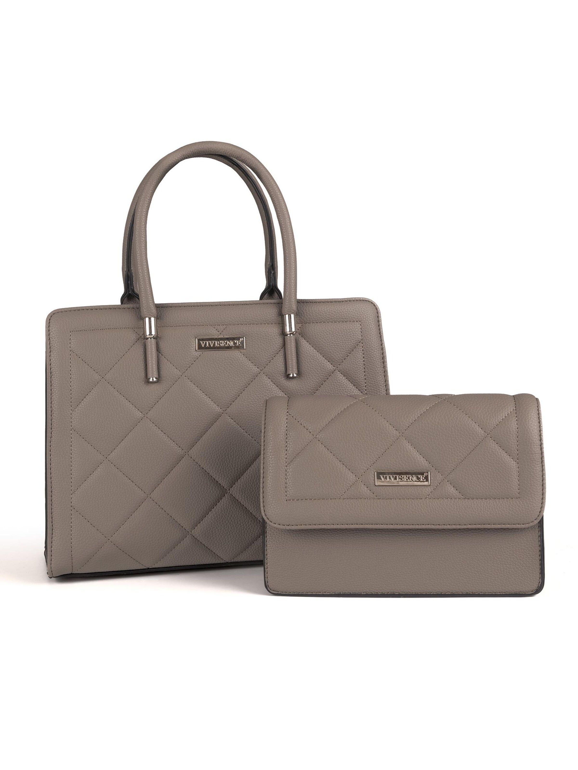 Sacs à main 'T0012' Vivisence en gris : devant