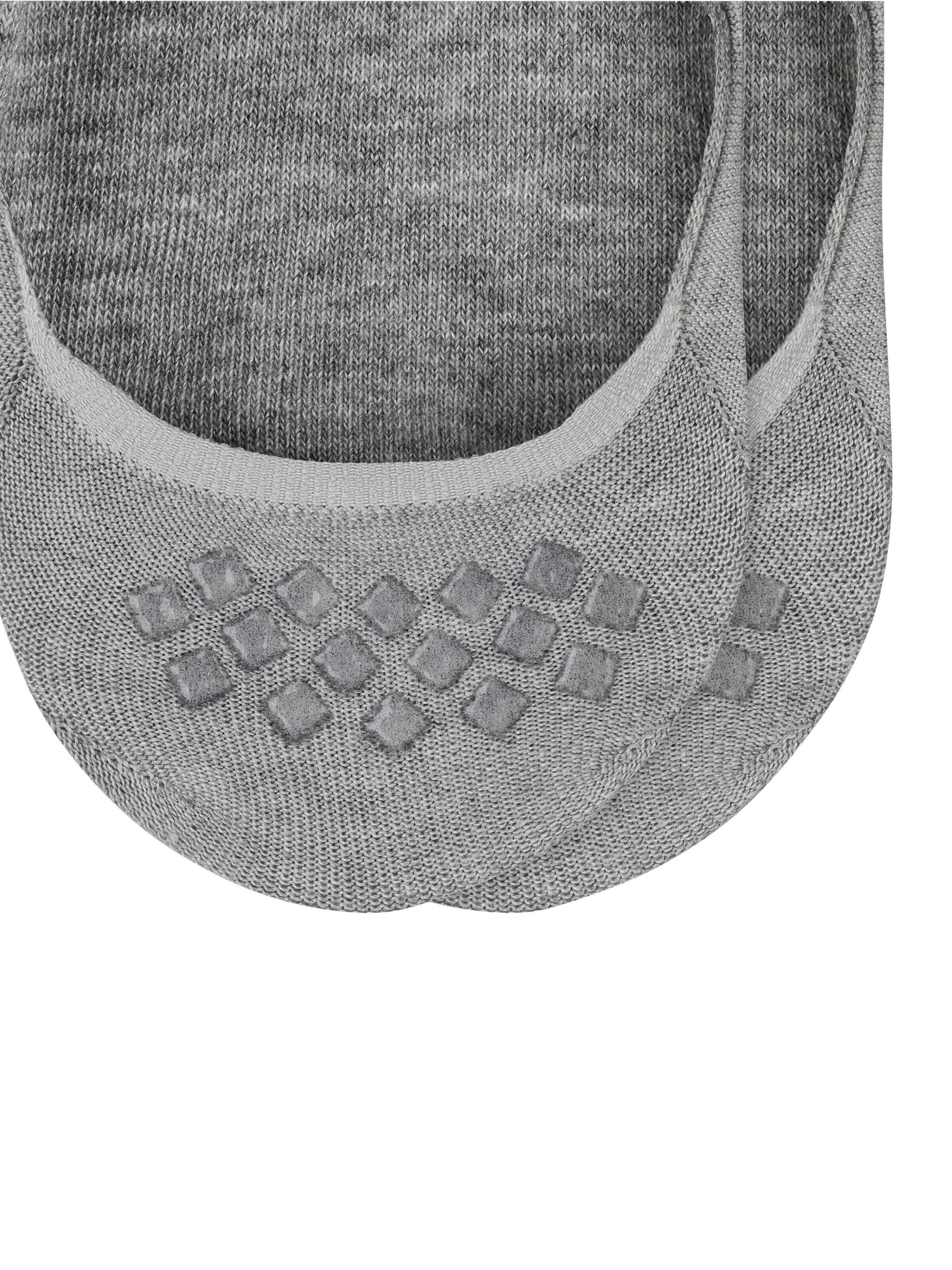 BURLINGTON Ankle Socks 'Everyday 2-Pack' in Grey