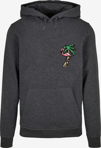 Sweat-shirt 'Flamingo' Mister Tee en gris : devant