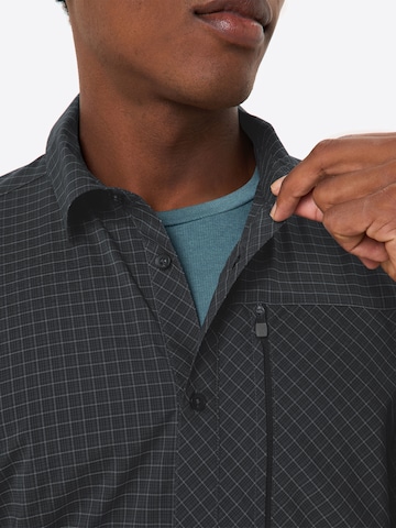 VAUDE Regular fit Athletic button up shirt 'Seiland IV' in Black