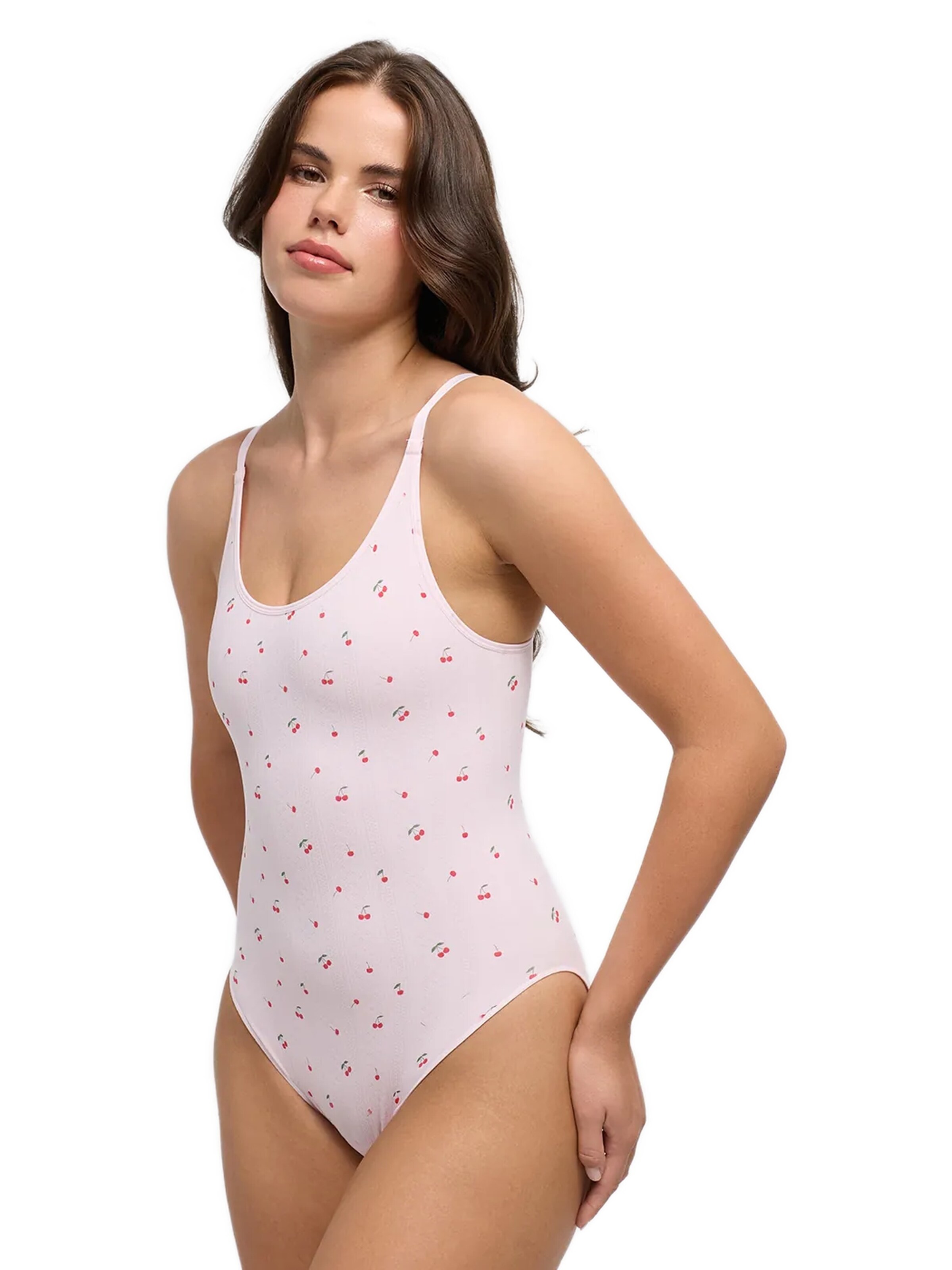 Body modellante 'Jacquard Shapewear mit Slip' di cfab in rosa
