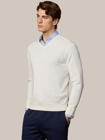 Hackett London Sweater 'ESS' in White