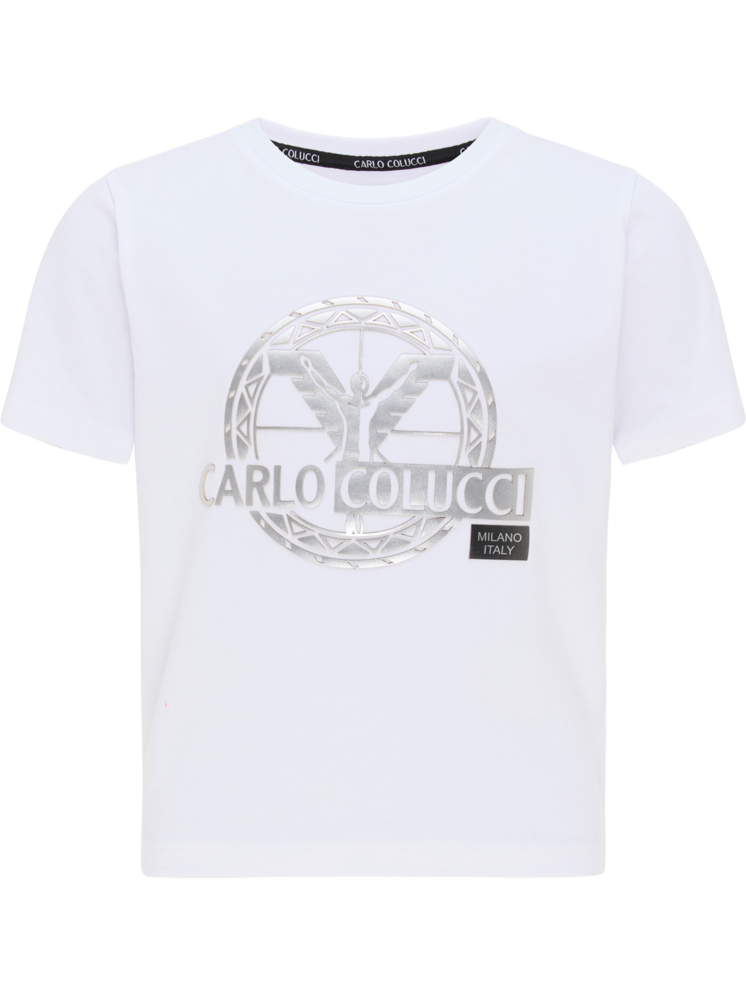 T-Shirt 'Canazza' Carlo Colucci en blanc : devant