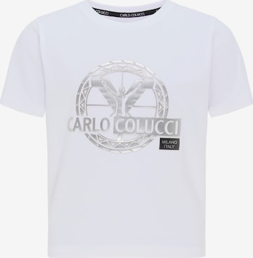 Carlo Colucci Shirt 'Canazza' in Wit: voorkant
