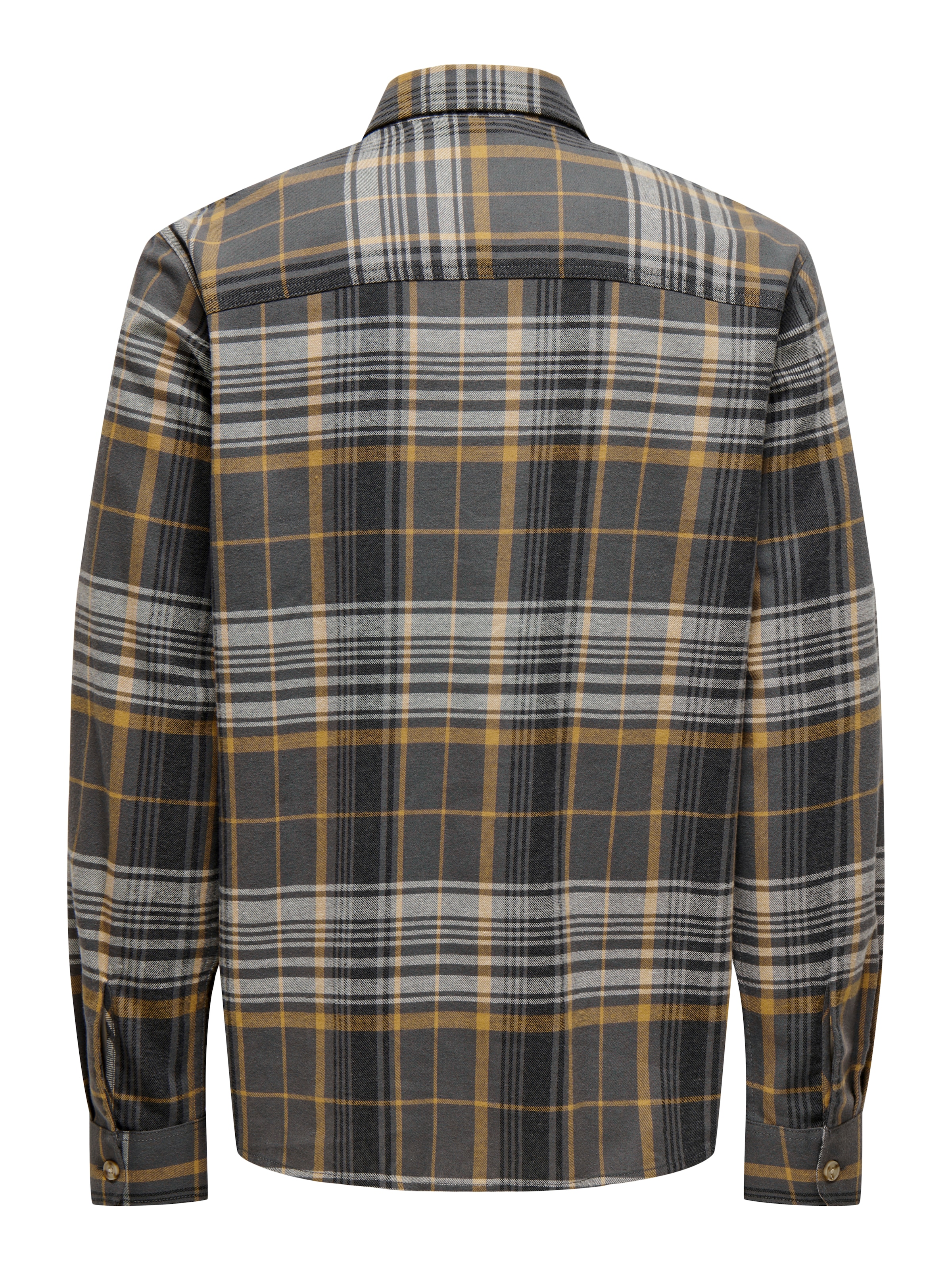 brūns Only & Sons Standarta piegriezums Krekls 'ONSMason'