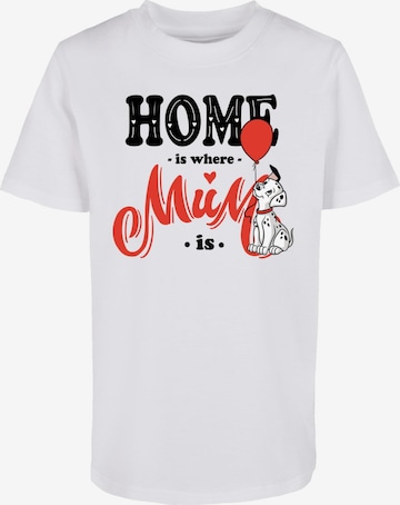 T-Shirt 'Mother's Day - 101 Dalmatians Home Is Where Mum' ABSOLUTE CULT en blanc : devant