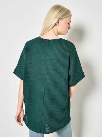 Chemisier Apricot en vert