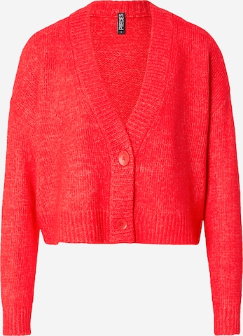 PIECES Strickjacke 'PCJIMMA' in Rot: Vorderseite