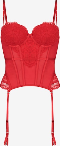 Hunkemöller - Corset 'Mariah' en rojo: frente