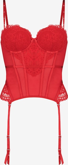 Hunkemöller Corsage 'Mariah' en rouge, Vue avec produit