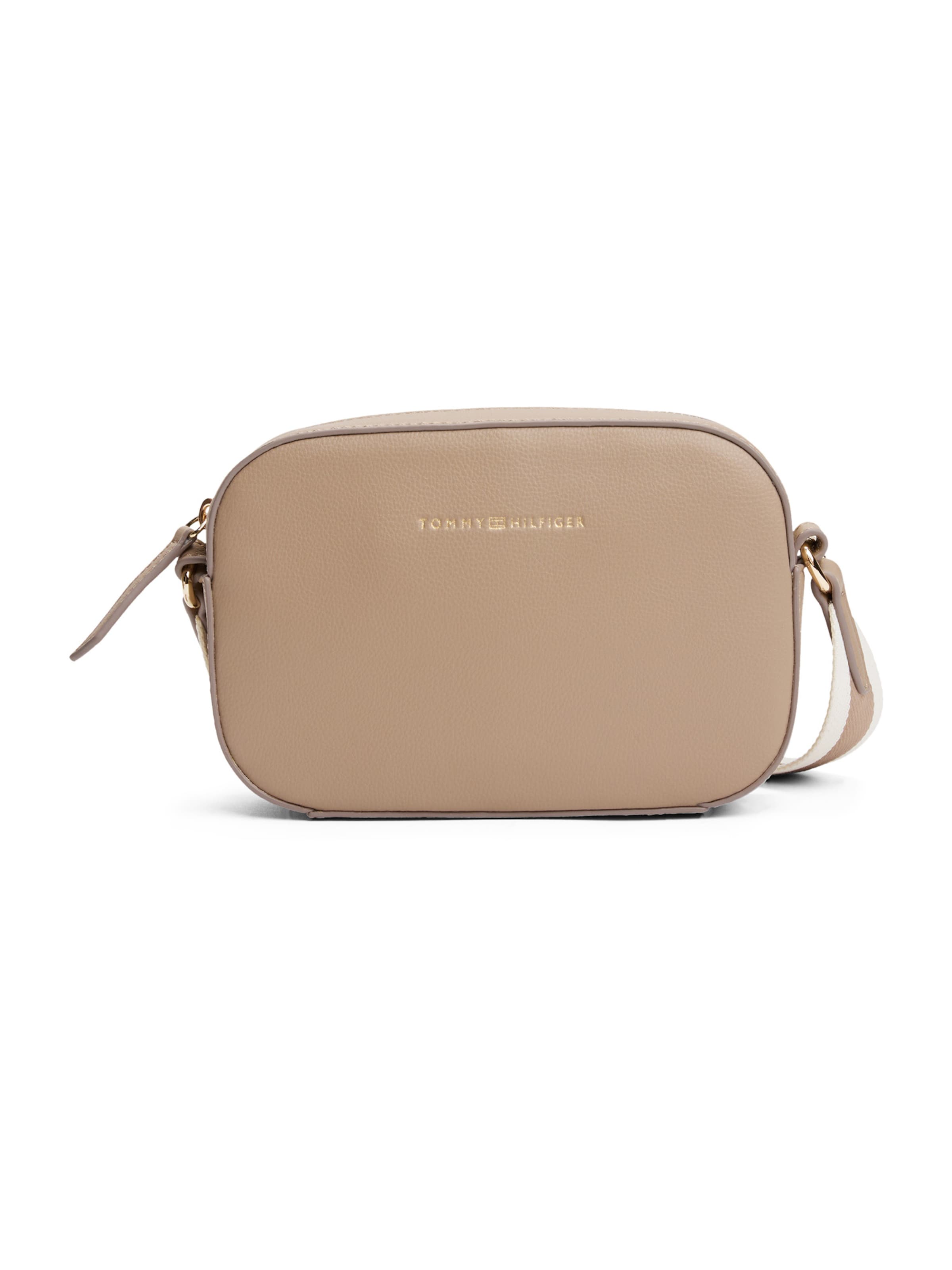 Borsa a tracolla di TOMMY HILFIGER in beige: frontale