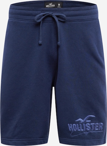 HOLLISTER Regular Pants in Blue: front