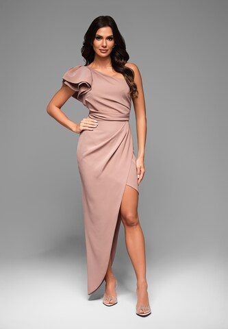 Ombre Evening dress in Beige