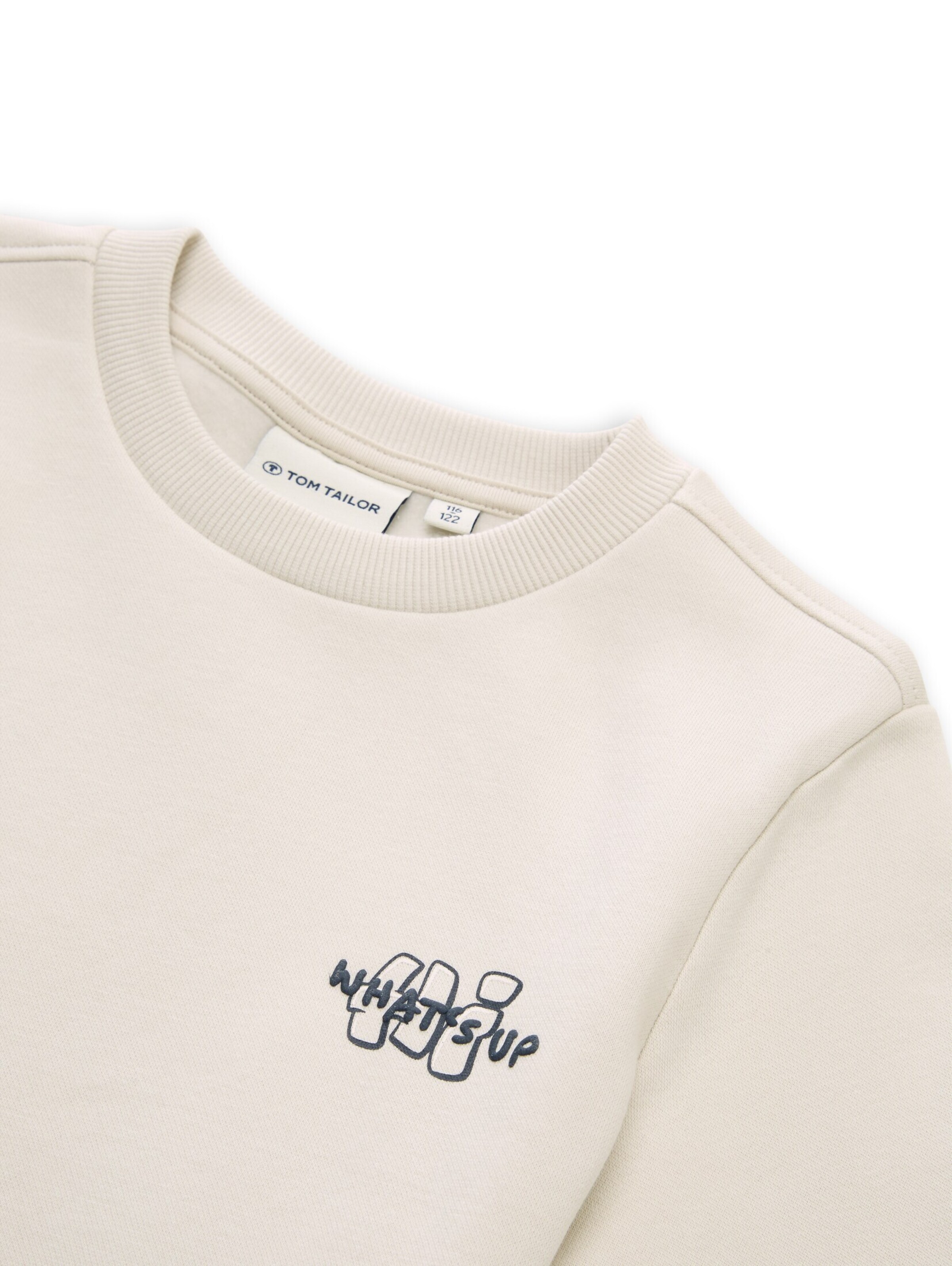 TOM TAILOR Sweatshirt in White